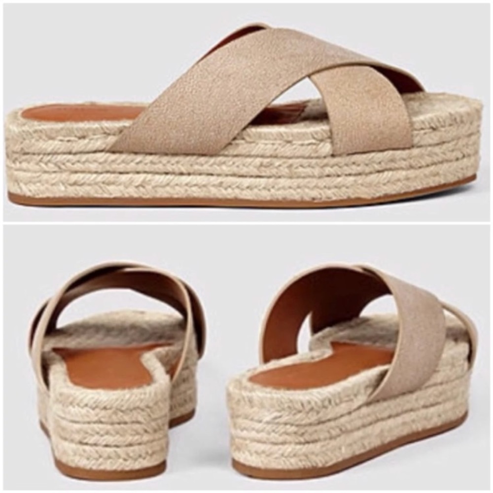 NEW All Saints Harlem Platform Espadrilles - Picture 3 of 7